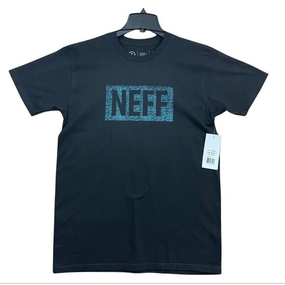 Neff T Shirt Mens Medium Logo Spellout Graphic Tee Short Sleeve Crew Neck NEW - Picture 1 of 9